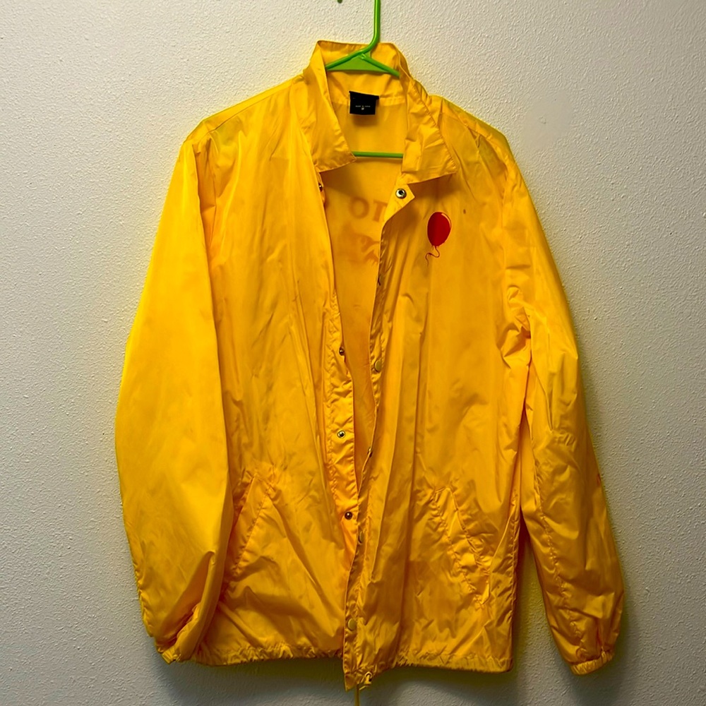 Yellow and Red It wind Breaker